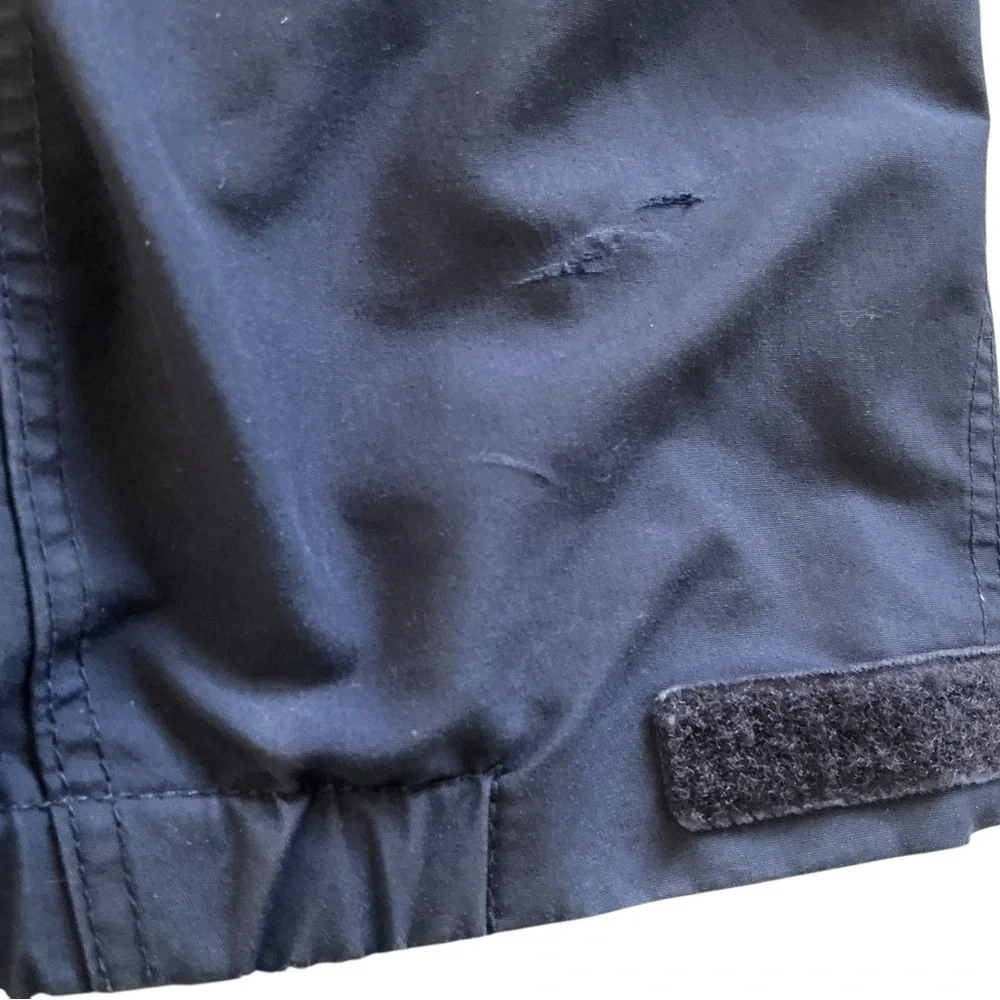 Vintage Patagonia 90s nylon hooded water resistant overcoat lined navy jacket XL